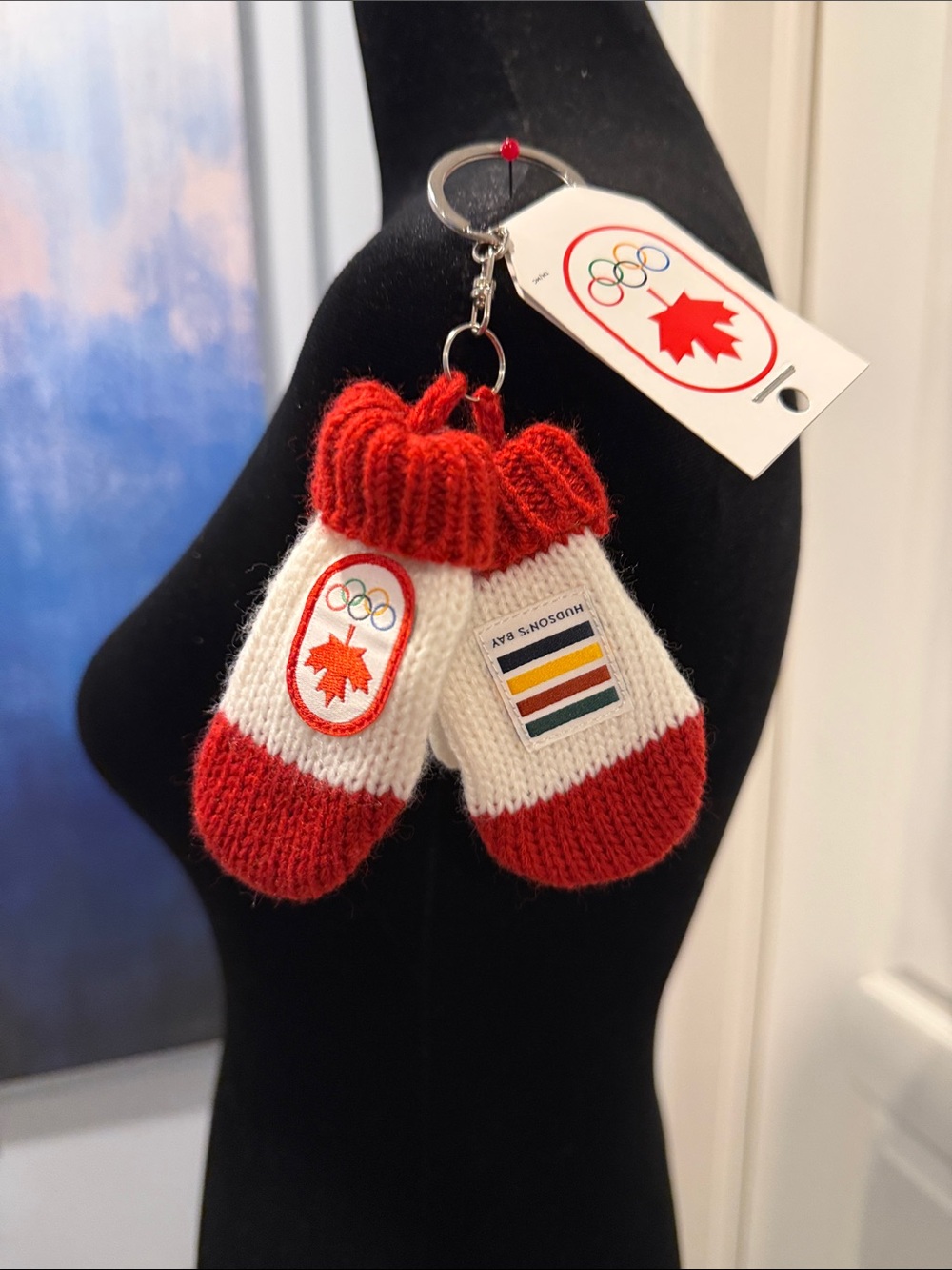 HBC Olympics Mitten Keychain